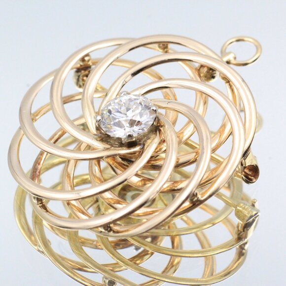 F & F Felger For Tiffany & Co 14K Gold 3.36 Carats Diamond VS1 S1 Jewelry Suite - Picture 11 of 16